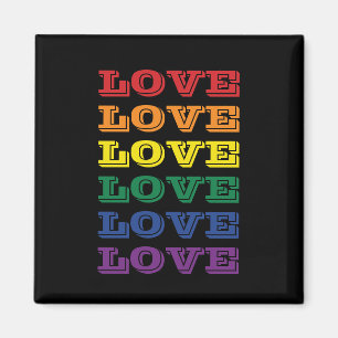 Upprepad text i Anpassadet Gay pride i Kärlek Magnet