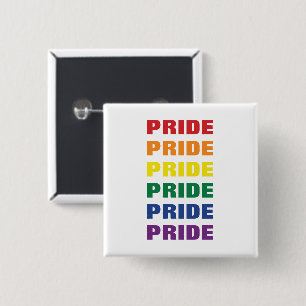 Upprepad text i Anpassadet LGBTQ Gay pride Knapp
