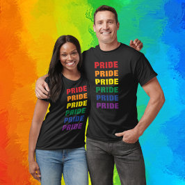Upprepad text i Anpassadet LGBTQ Gay pride T Shirt