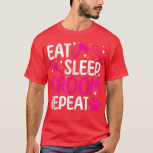 Upprepad trimning av hund i viloläge t shirt