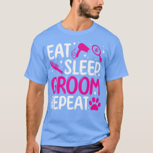 Upprepad trimning av hund i viloläge t shirt