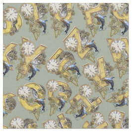 Upprepad utformning av Steampunk Alphabet Tyg