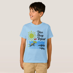 Upprepad vilolägesdesign - barnens grundläggande T Shirt