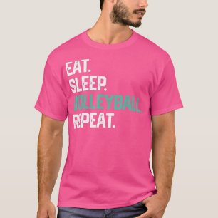 Upprepad volleyboll i viloläge för flickor och kvi t shirt