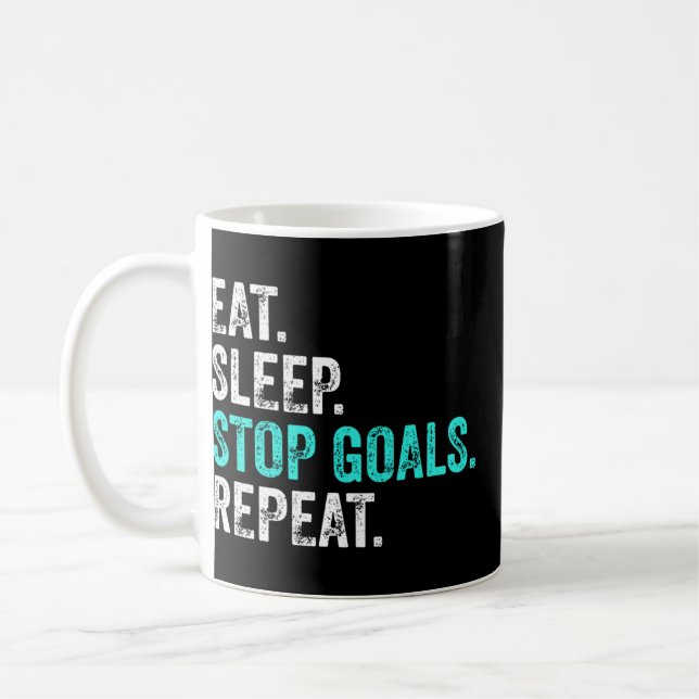 Upprepade mål för viloläge - Goalkeeper Gift Kaffemugg (Vänster)