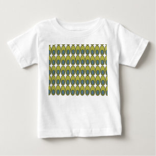 Upprepade Oliv grönt och Grått-Ovaler T Shirt