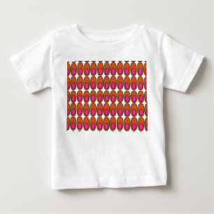 Upprepade Ovaler för Orange och Rosa T Shirt