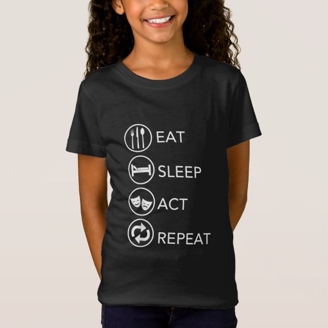 Upprepade skådespelare som agerar Gift T Shirt (Framsida)