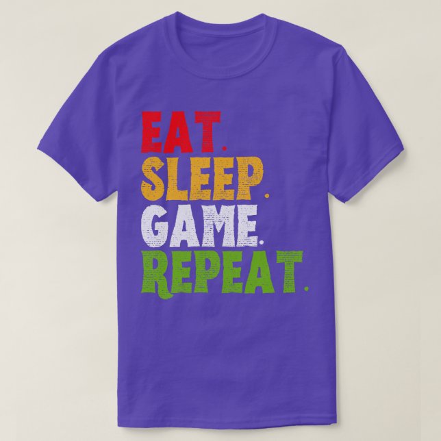 Upprepade spel i viloläge, gift t shirt (Design framsida)