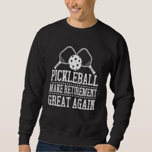 Upprepade spelare i Pickleball Player Mamma Pappa Lång Ärmad Tröja