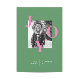 Upprepande av Joy Helgdag Photo Card Julkort