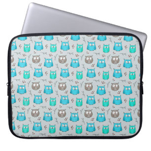 Upprepande av uggla mönster laptop fodral