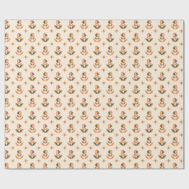 Upprepande blomster mönster på inslagspapper presentpapper