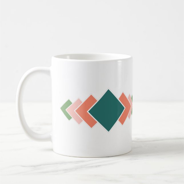 Upprepande diamanter kaffemugg (Vänster)