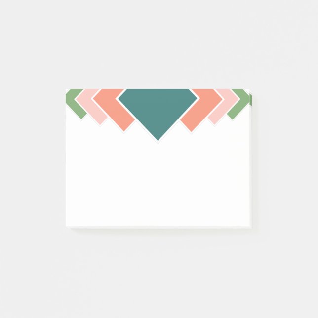 Upprepande diamanter post-it block (Framsida)