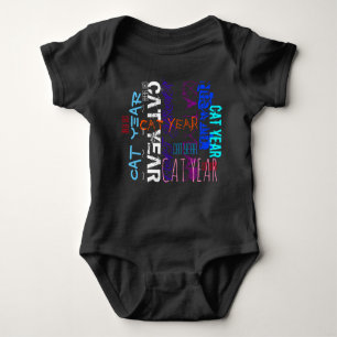 Upprepande kattår i Graffiti stil 2023 Baby B T Shirt