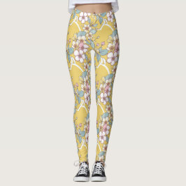 Upprepande mönster i pastel färg leggings