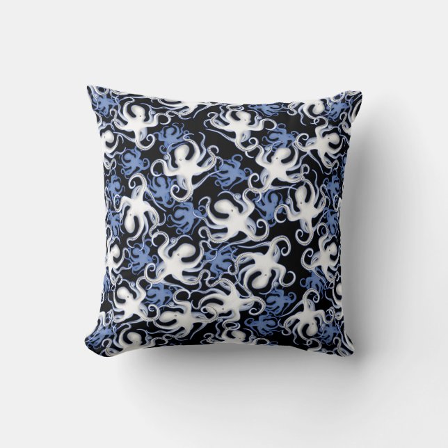 Upprepande Motif | Octopus Mönster Kudde (Framsida)