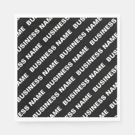 Upprepande redigerbar Namn med fetstil | Enkel sva Pappersservett