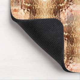 Upprepat beigefärgat, hammarat böjt glas musmatta