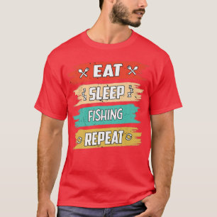 Upprepat fiskbidrag för fiskerinäring i fiskesolv t shirt