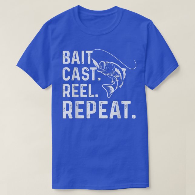 Upprepat fiske efter beteslax t shirt (Design framsida)
