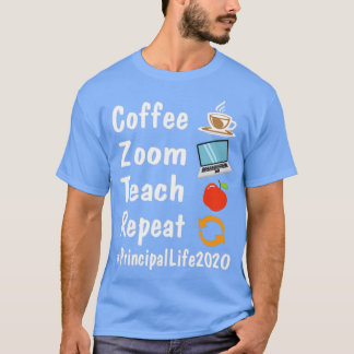 Upprepat mål för kaffezoomning Life 2020 Fight T Shirt