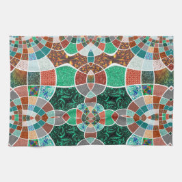 Upprepning av bilder med lätt fraktureffekt kökshandduk