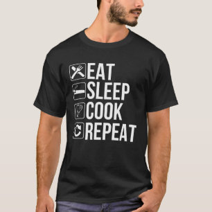 Upprepning av Cooker Eat-viloläge T Shirt