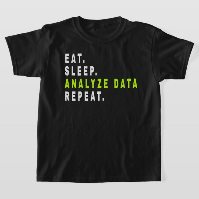 Upprepning av data för analys av viloläge,dataanal t shirt (Laydown)