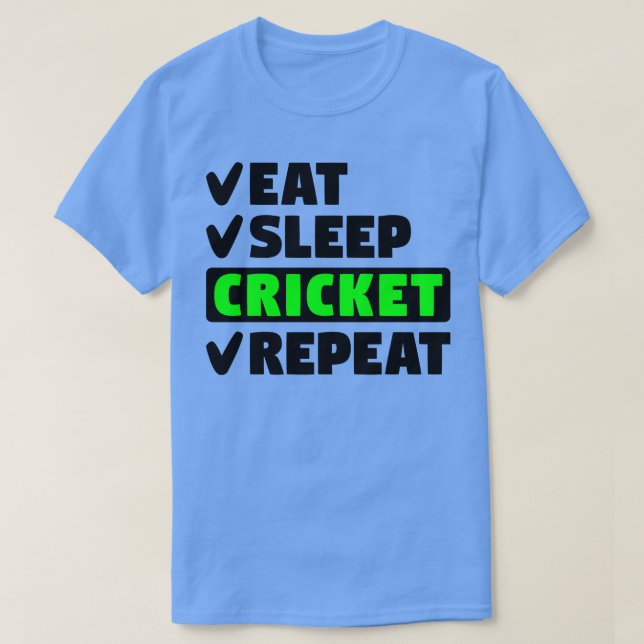 Upprepning av eat-sömncricket t shirt (Design framsida)