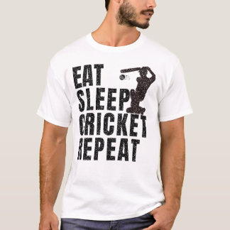 Upprepning av eat-sömncricket t shirt