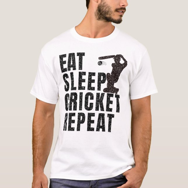 Upprepning av eat-sömncricket t shirt (Framsida)