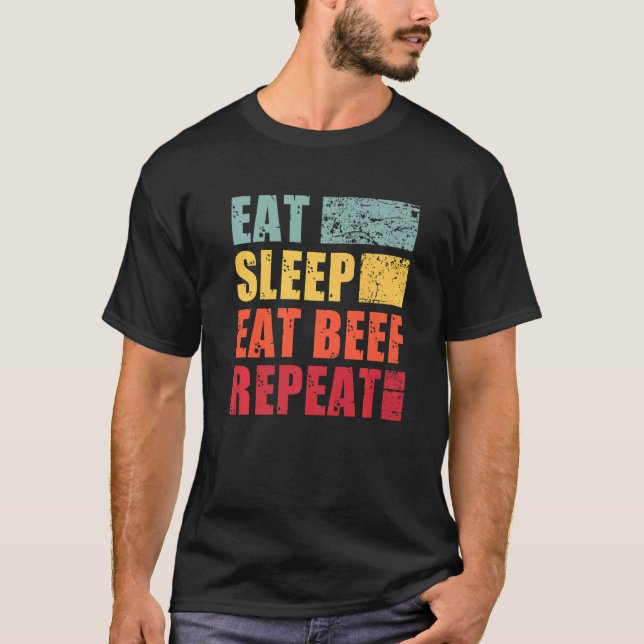 Upprepning av eat-sömnkött t shirt (Framsida)