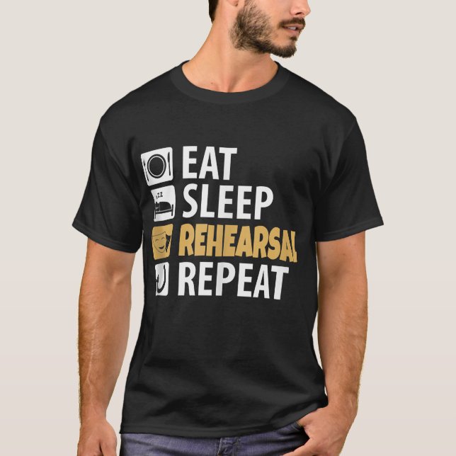 Upprepning av Eat-sömnrepetition T Shirt (Framsida)
