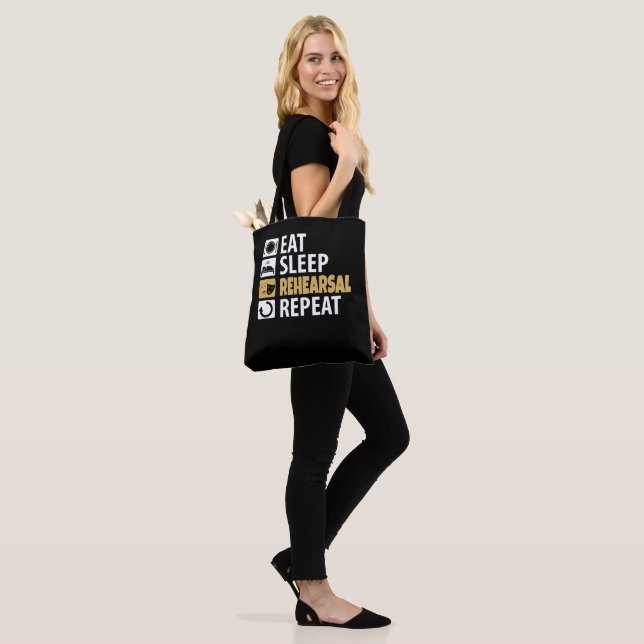 Upprepning av Eat-sömnrepetition Tygkasse (På modell)
