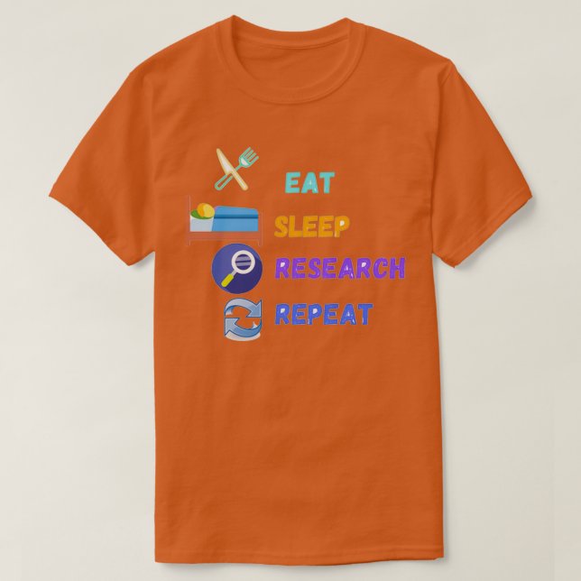 Upprepning av Eat-sömnreserv T Shirt (Design framsida)