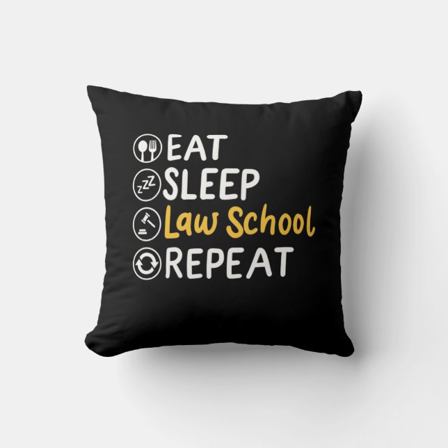 Upprepning av Eat Ssov Law School Kudde (Framsida)