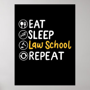 Upprepning av Eat Ssov Law School Poster