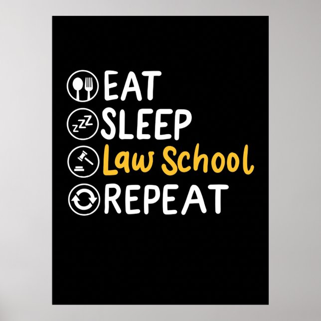 Upprepning av Eat Ssov Law School Poster (Framsidan)