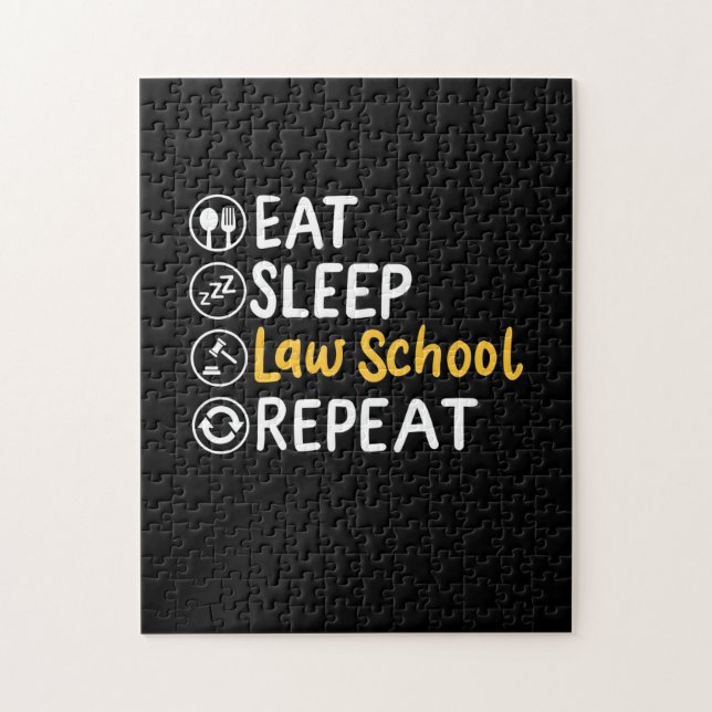 Upprepning av Eat Ssov Law School Pussel (Vertikal)