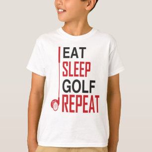 Upprepning av Eat Sviloläge Golf T Shirt