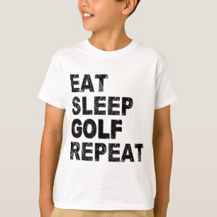 Upprepning av Eat Sviloläge Golf T Shirt
