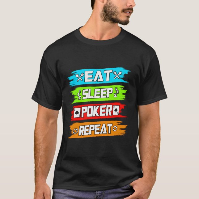 Upprepning av Eat-viloläge T Shirt (Framsida)