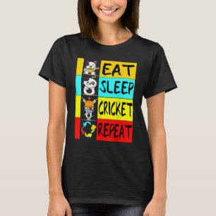 Upprepning av Fladdermus Sports Cricket Pro-eat-vi T Shirt