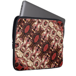 Upprepning av former med vedartade toner och fläck laptop fodral