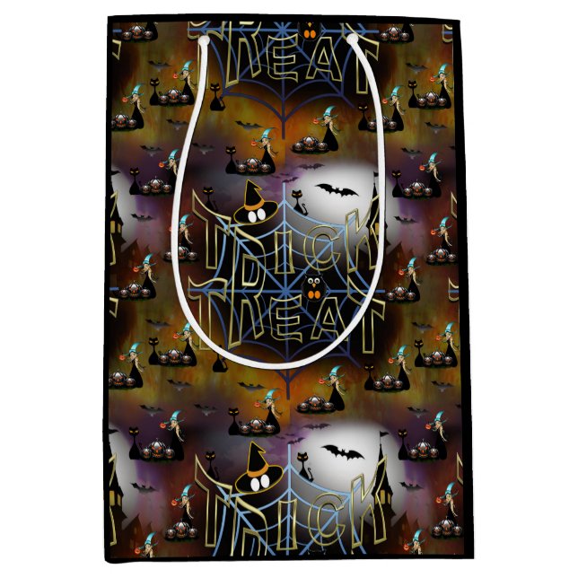 Upprepning av gotiskt trick-or-treat-spindelnät (Framsidan)