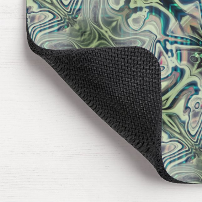 Upprepning av gråaktig grönt och grön cyanthro musmatta (Hörn)