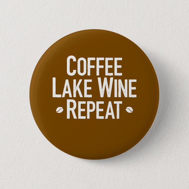 Upprepning av kaffe Sjö Vin Knapp (Framsida)