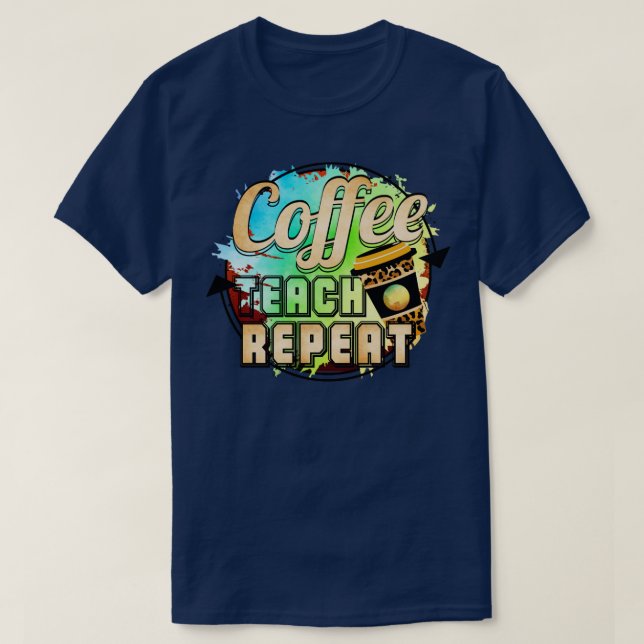 Upprepning av kaffebröd1 t shirt (Design framsida)